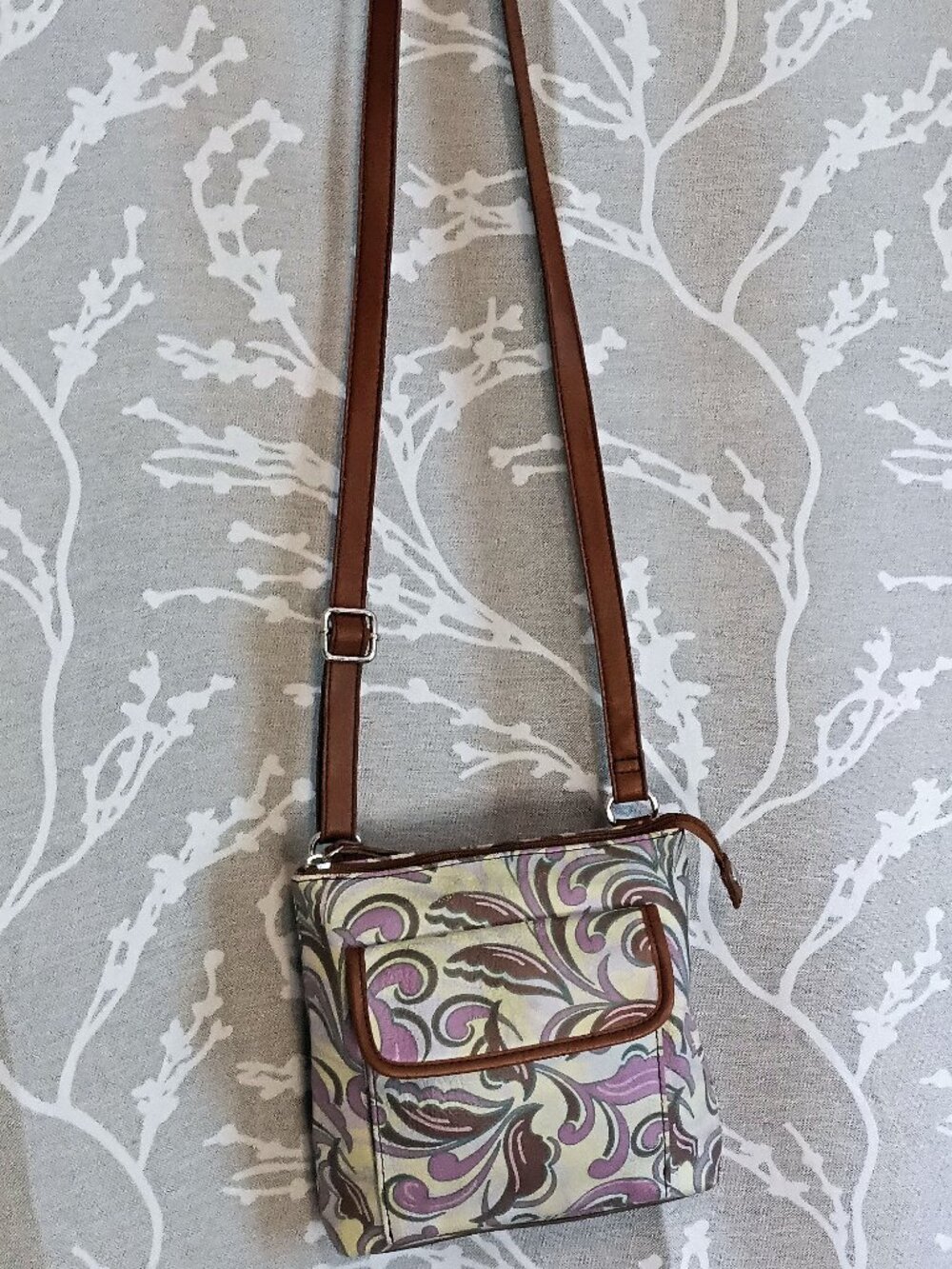 RELIC Boho Paisley Print Crossbody Bag | Adjustable Strap